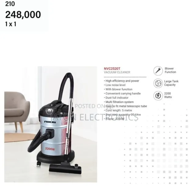 Nikai Vacuum Cleaner 25 Liter - 1