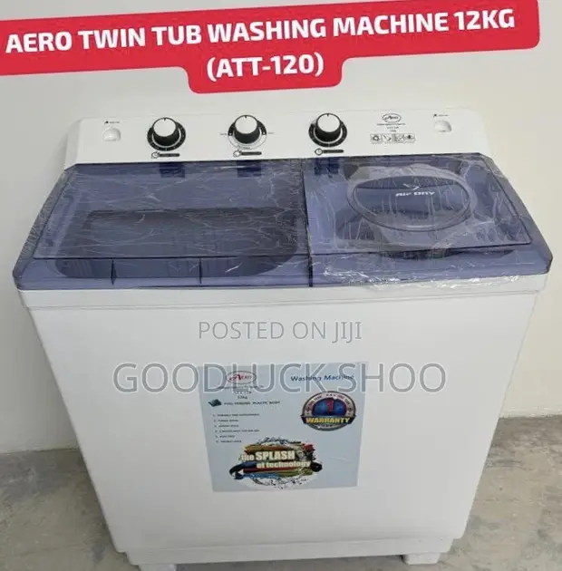 Aero Semi Automatic Twin Tub Washing Machine 12kg (ATT-120) - 1