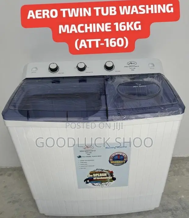 Aero Semi Automatic Twin Tub Washing Machine 16kg (ATT-160) - 1
