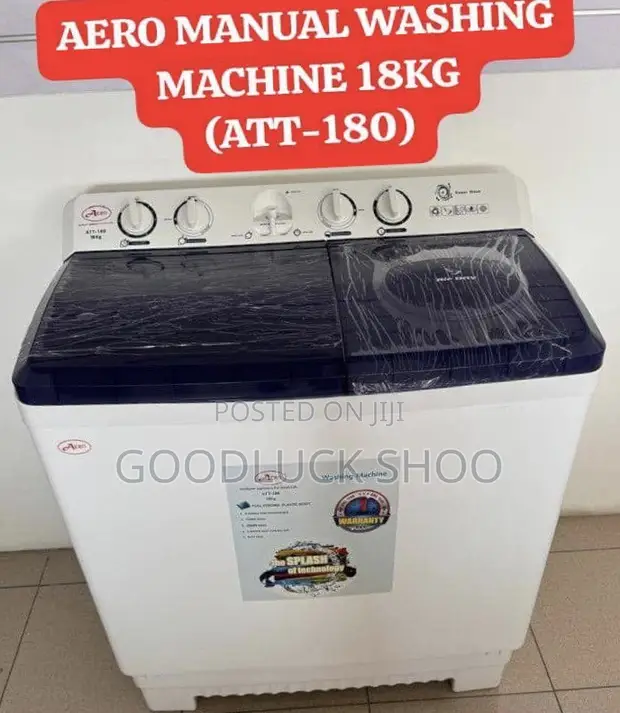 Aero Semi Automatic Twin Tub Washing Machine 18kg (ATT-180) - 1