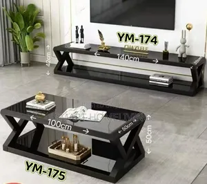 2-in-1 Coffee Table and Showcase Set
