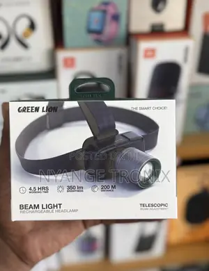 Green Lion Beam Light Rechargeable Headlamp 350 Lumens