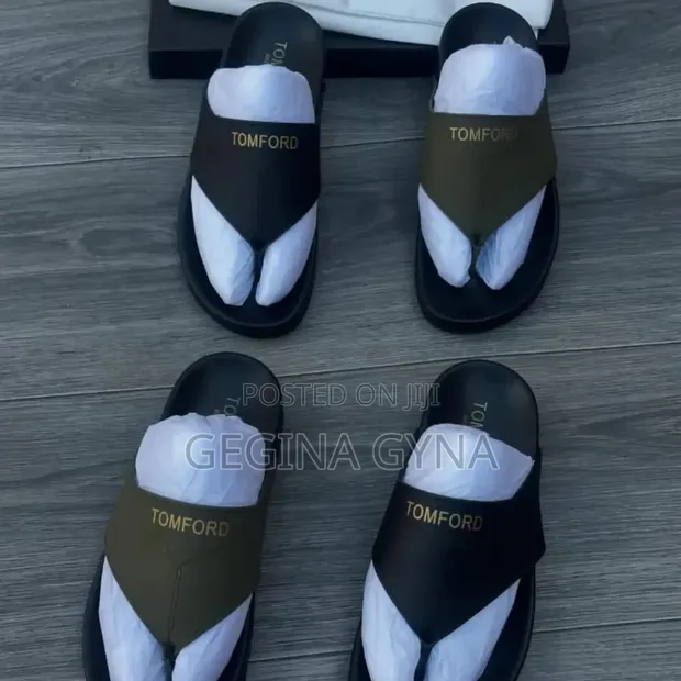 Sandali za Tom Ford Ngozi Rangi Nyingi - Mpya Kabisa - 1
