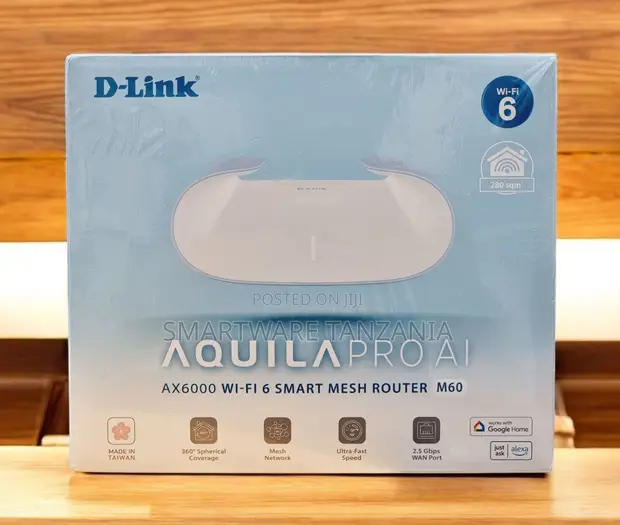 D-Link Aquila Pro AI M60 AX6000 Wi-Fi 6 Mesh Router - 1