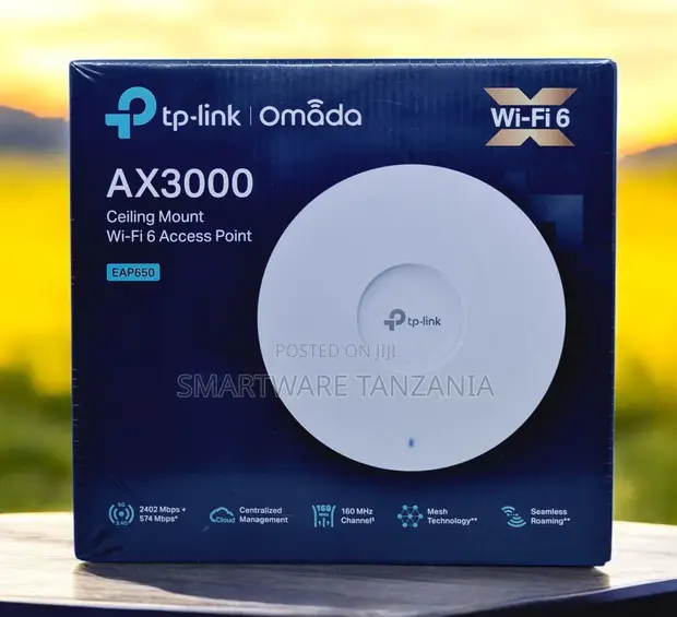 TP-Link Omada EAP650 AX3000 Wi-Fi 6 Ceiling Access Point - 1