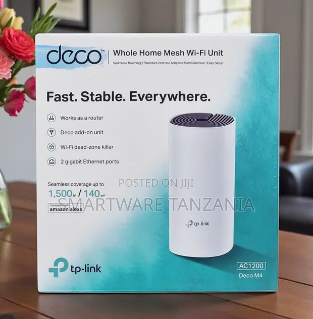 TP-Link Deco M4 AC1200 Mfumo wa Wi-Fi wa Nyumba Nzima - 1