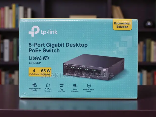 TP-Link LiteWave LS105GP 5-Port Gigabit PoE+ Switch - 1