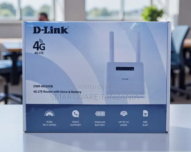D-Link DWR-M920VB 4G LTE Router yenye Voice na Battery - 1