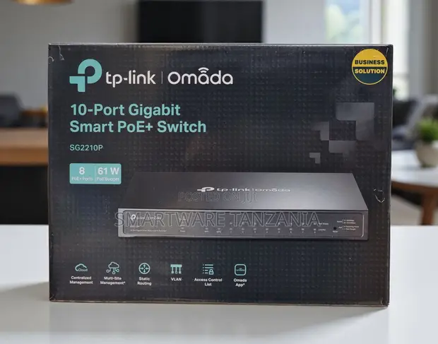 TP-Link Omada SG2210P 10-Port Gigabit Smart PoE+ Switch 61W - 1