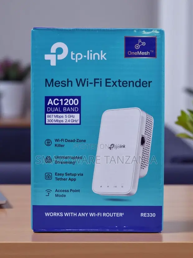 TP-Link RE330 AC1200 OneMesh Wi-Fi Extender - 1