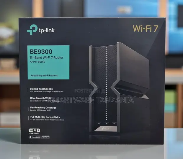 TP-Link Archer BE550 Wi-Fi 7 Tri-Band Router - 1