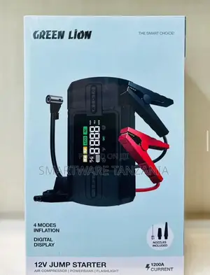 Green Lion 1200A 12V Jump Starter na Air Compressor