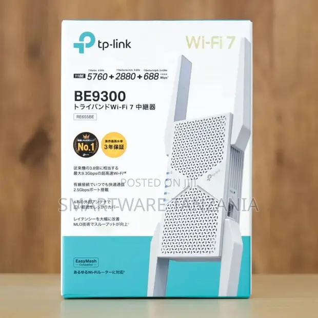 TP-Link RE655BE BE9300 Tri-Band Wi-Fi 7 Range Extender - 1