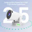 Projector ya Smart Inayochajiwa HY300 Pro+ Android 11 - 3