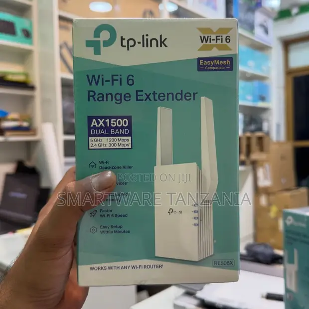 TP-Link RE505X AX1500 Wi-Fi 6 Range Extender - 1