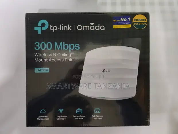 TP-Link Omada EAP110 300Mbps Ceiling Mount Business AP - 1
