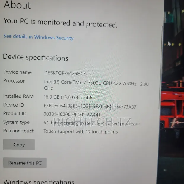 Laptop Dell XPS 13 - Core i7, 16GB RAM, 256GB SSD - 1
