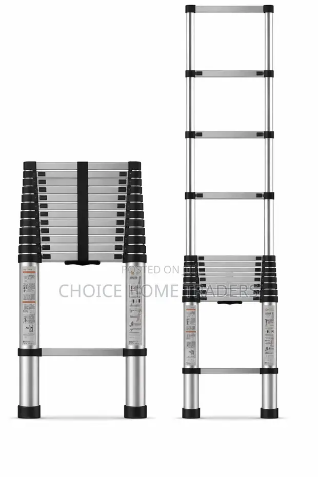 4.1m Telescopic Ladder (150kg Capacity) - 1