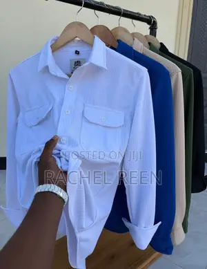 Men's Double Pocket Cotton Shirt