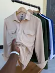 Shati la Pamba la Mifuko Miwili kwa Wanaume - 3