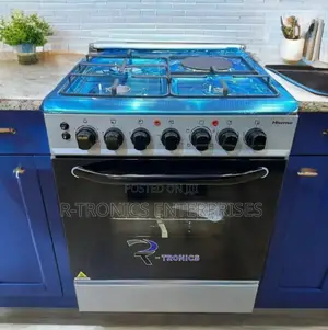 Hisense HF631GEES 60x60cm Gas Burners Electric Oven Cooker