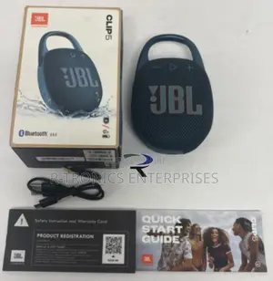 JBL Clip 5 Spika Ndogo ya Bluetooth Inayobebeka