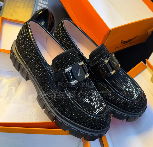 Men's Leather Moccasins - Prada, Lv Inspired - 1