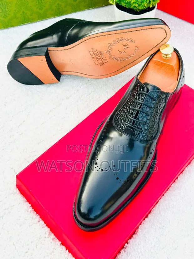 Men's Mario Alborino Leather Moccasins - Brand New, Italy Made - 1