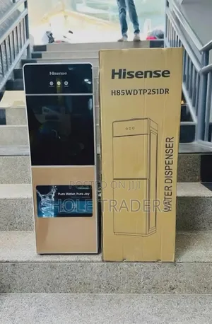 Hisense S1DR 3-Tap Top Loading Water Dispenser with Fridge Cabinet