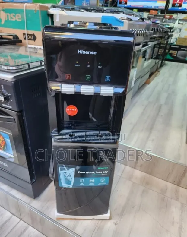 Hisense 3-Tap Top Loading Water Dispenser with Cabinet - Black - 1