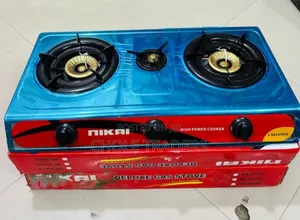 Nikai 3 Burner Gas Stove - Mpya Kabisa