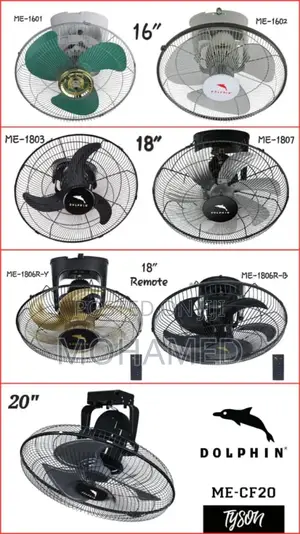 Dolphin Orbit Fan - White