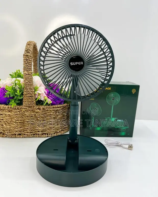 Super Foldable Rechargeable Desktop Fan - USB Charging - 1