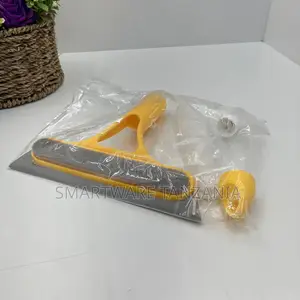 Yellow Window Squeegee with Spray Bottle