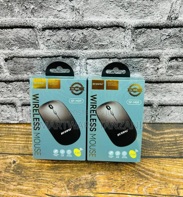 Reorsi SP-M09 Wireless Mouse 2.4GHz 1200 DPI Nyeusi Nusu - 1