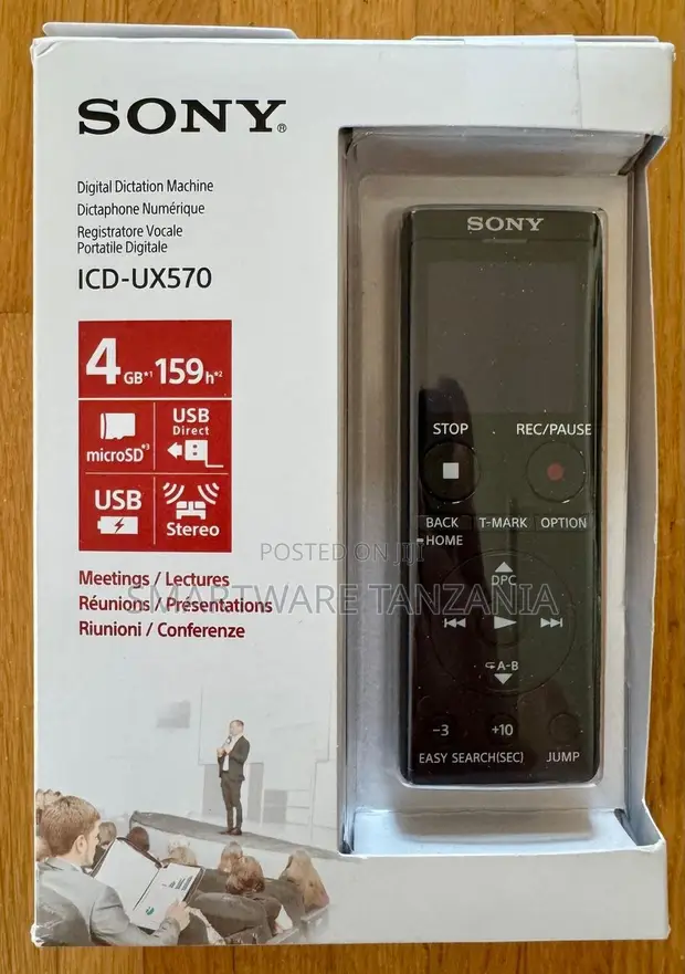 Sony ICD-UX570 Digital Dictaphone 4GB - 1