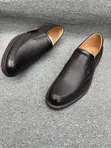 Clarks Men's Leather Moccasins - Black - 3