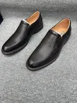 Clarks Men's Leather Moccasins - Black - 4