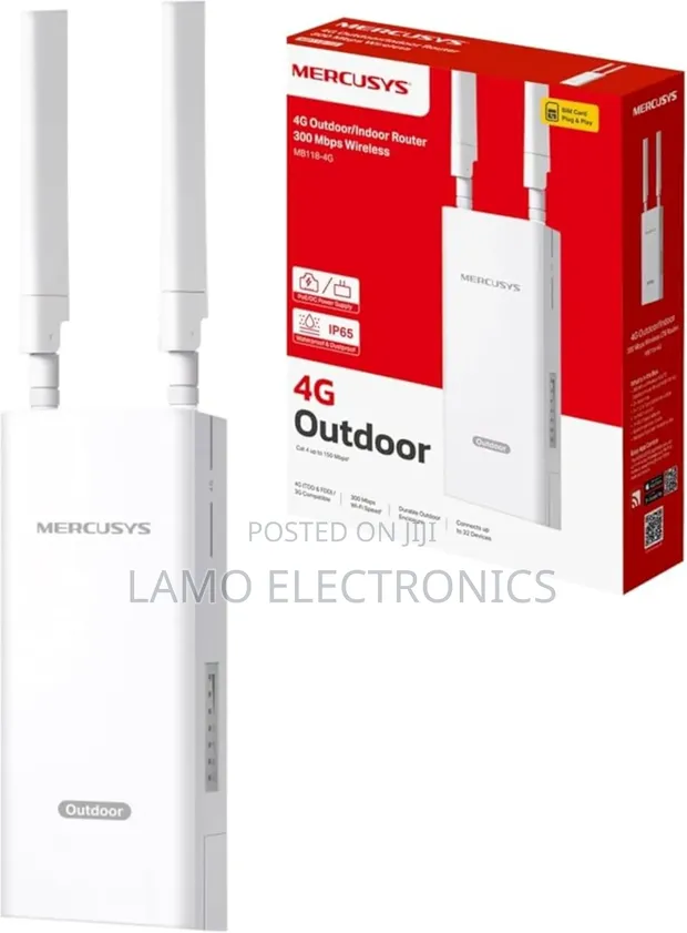 Mercusys MB118-4G Outdoor/Indoor Router 300Mbps Wi-Fi - 1