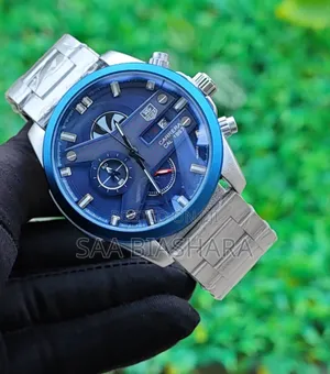 TAG Heuer Grand Carrera CR7 Watch - Silver & Blue