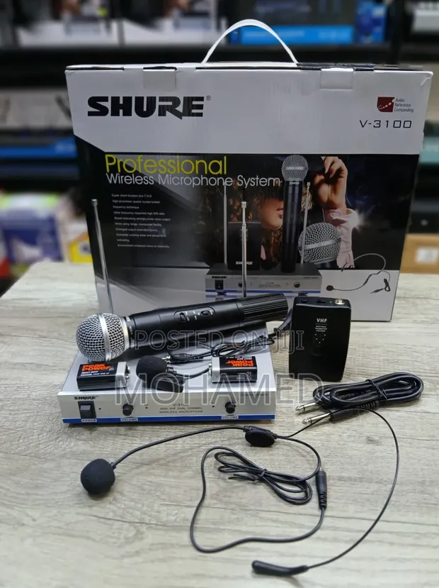 Shure V-3100 Professional Wireless Microphone System - 1
