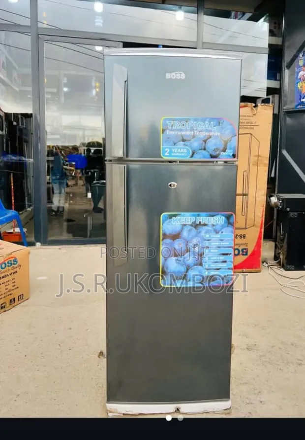 Friji la Boss Mlango Mbili 205L BS-202 - 1