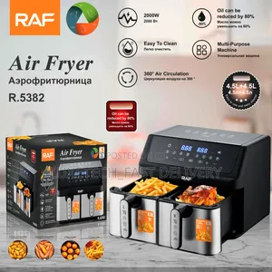 Raf R.5382 Smart Digital Air Fryer 9L Dual Basket