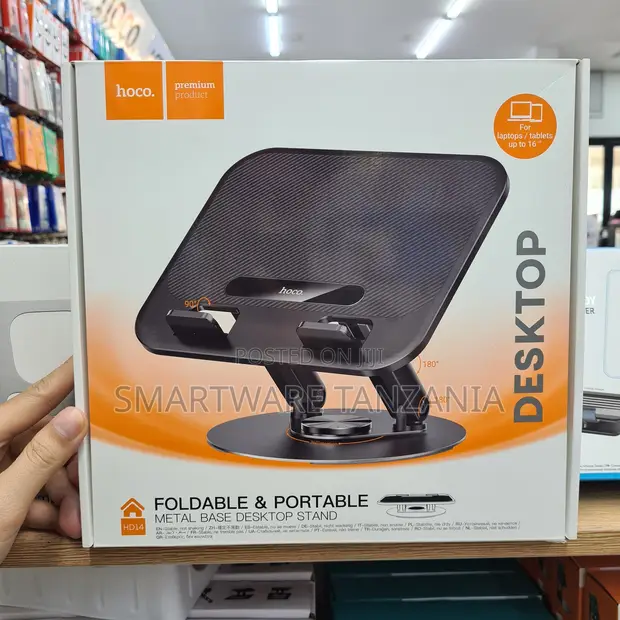 Hoco HD14 Foldable Metal Desktop Stand (Up to 16in) - 1