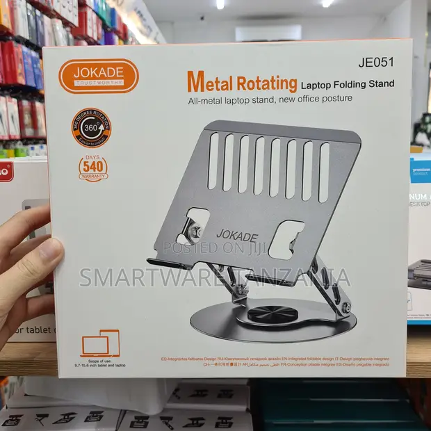 Jokade JE051 Metal Rotating Laptop Stand 360 Deg - 1