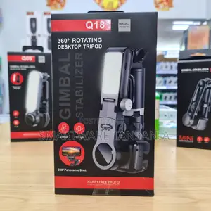 Q18 Gimbal Stabilizer 360 Rotating Desktop Tripod with Fill Light