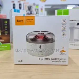 Hoco HX30 2-in-1 Ultrasonic Volcanic Aromatherapy Diffuser
