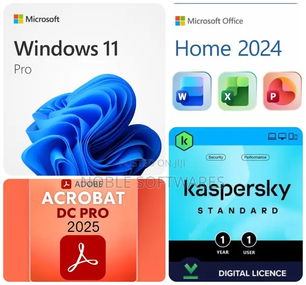 Windows 11 Pro + Office 2024 Home + Kaspersky Standard - 1