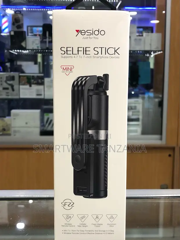 Yesido SF22 Mini Selfie Stick Tripod Wireless 740mm Alloy - 1