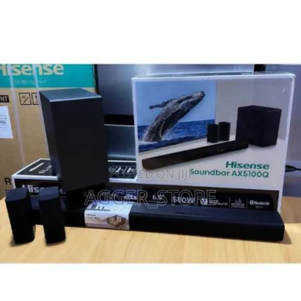 Hisense AX5100Q 580W 5.1ch Soundbar Isiyo na Waya - 1